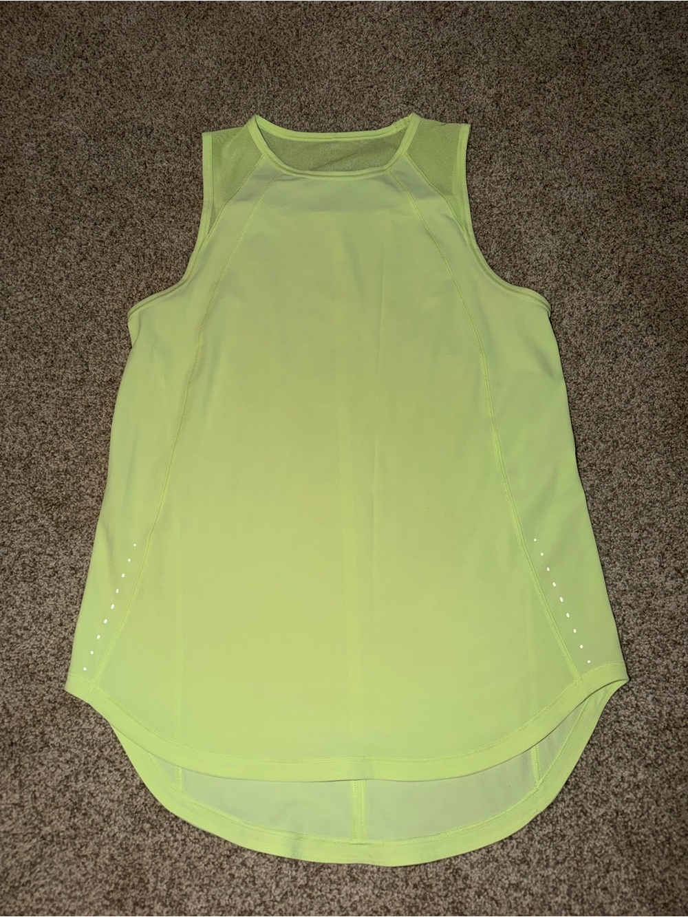 Lululemon Women’s Neon Yellow Sleeveless Performance Tank Top